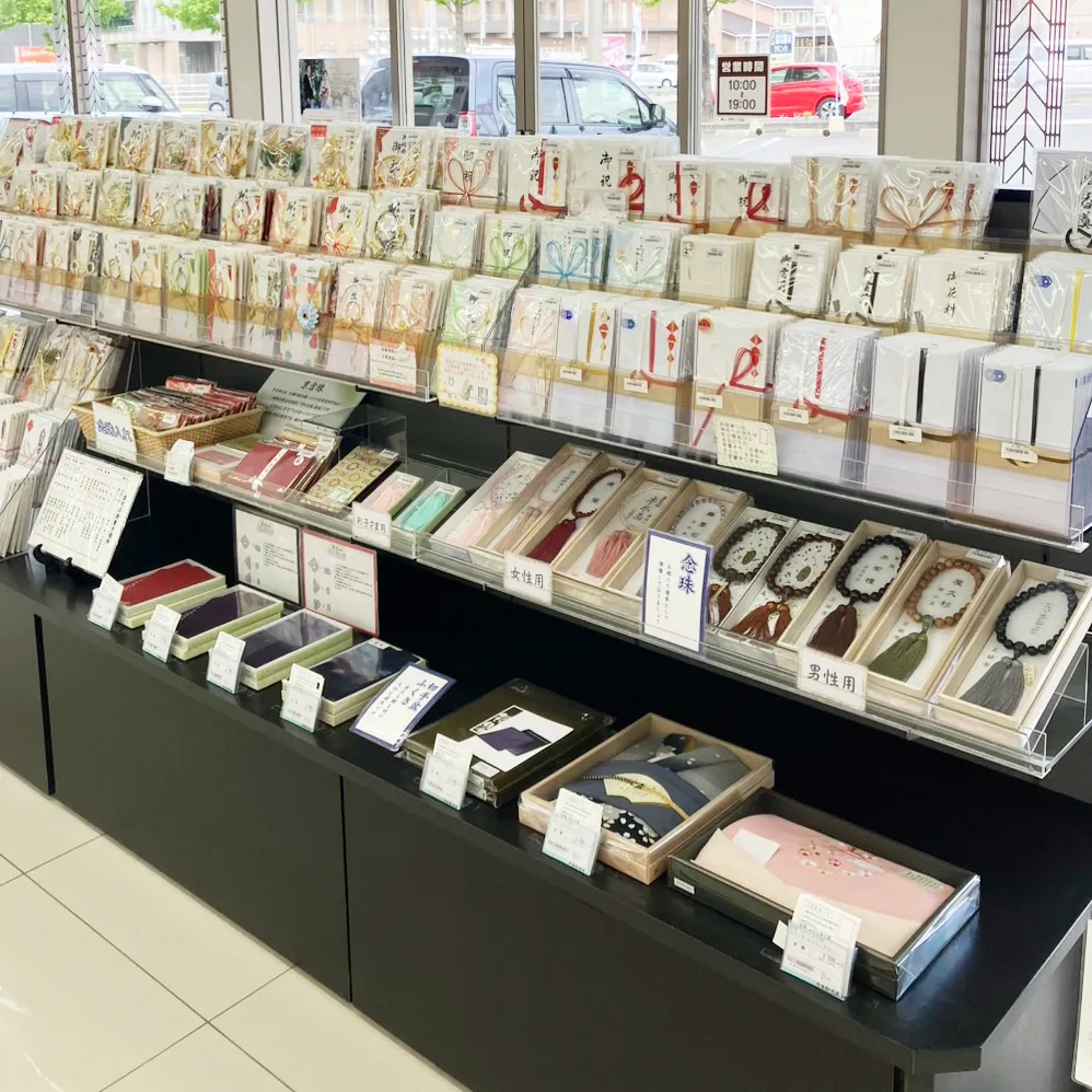 店舗での金封の展示販売イメージ